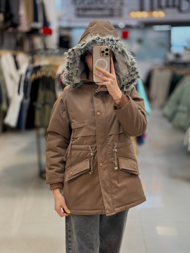 کاپشن کتان نسکافه ای