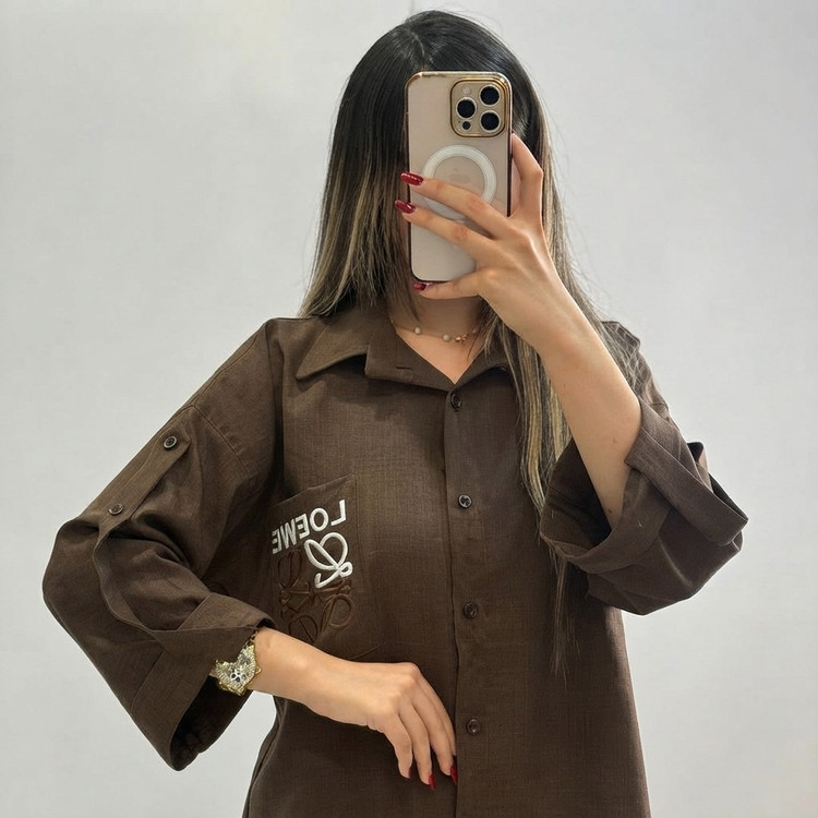 شومیز درسا مدل باکسی